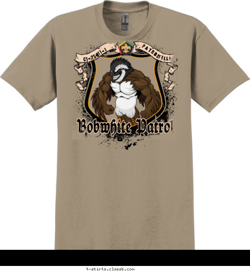 -11-1 C1-250 Patrol YELL! Bobwhite Patrol T-shirt Design SP3716