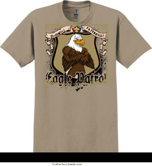 -11-1 C1-250 Patrol YELL! Eagle Patrol T-shirt Design SP3717