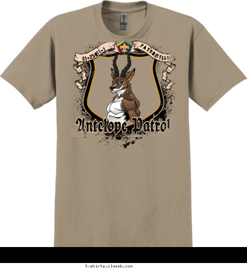 -11-1 C1-250 Patrol YELL! Antelope Patrol T-shirt Design SP3719