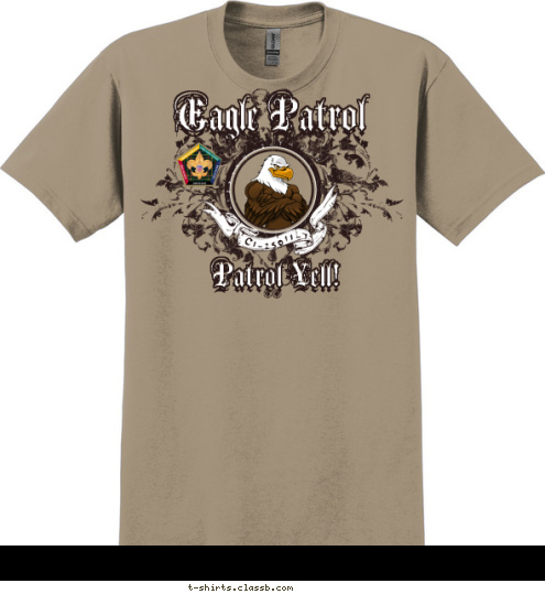 Eagle Patrol Patrol Yell! -11-1 C1-250 DELIVERING•THE•PROMISE T-shirt Design SP3724