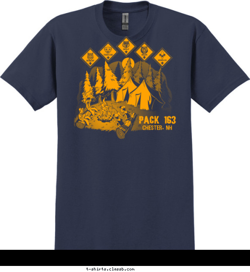 PACK 163 CHESTER, NH T-shirt Design 