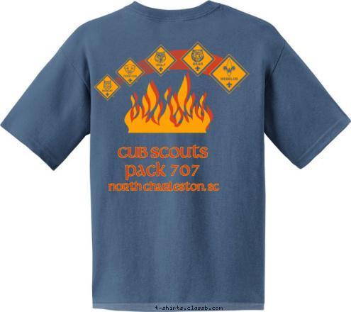 cub scouts
pack 707 north charleston, sc north charleston, sc pack 707 T-shirt Design 