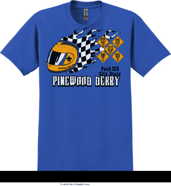 Pinewood Racing Helmet T-shirt Design
