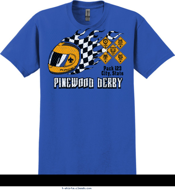 Pinewood Racing Helmet T-shirt Design