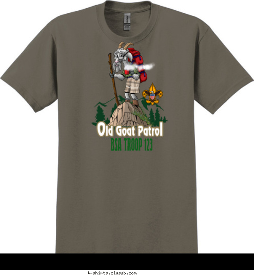 BSA TROOP 123 T-shirt Design SP2716