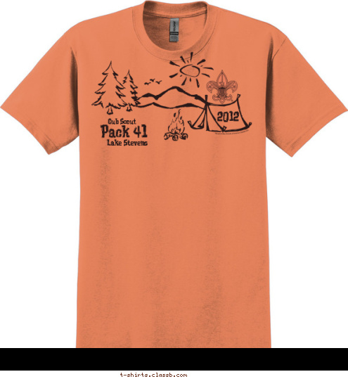 2012 New Text Pack 41 Lake Stevens
 Cub Scout T-shirt Design 