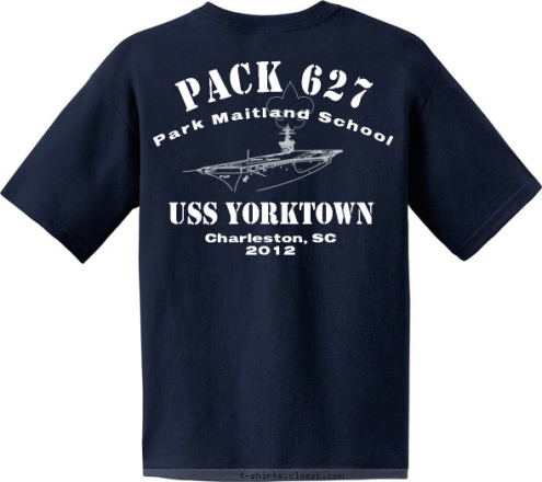 Charleston, SC
2012 USS YORKTOWN USS YORKTOWN Park Maitland School PACK 627 Charleston, SC
2009 Lawrenceville, GA PACK 501 T-shirt Design 