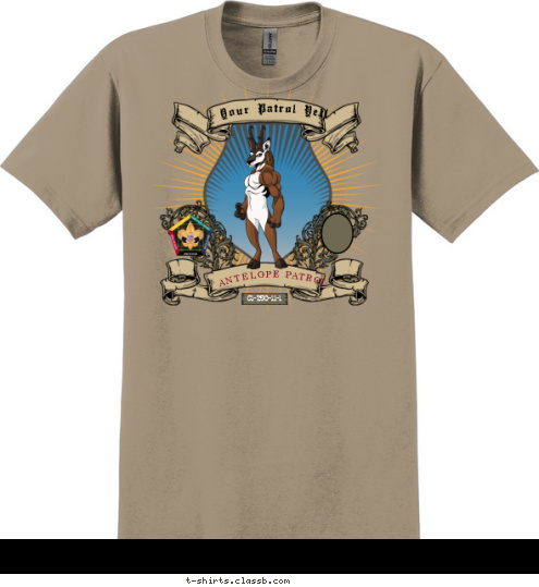 ANTELOPE PATROL C1-250-11-1 Your Patrol Yell T-shirt Design SP3750