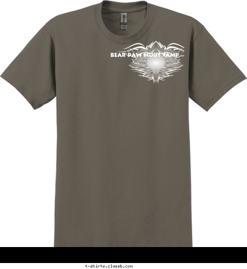 Bear Paw Scout Camp T-shirt Design 