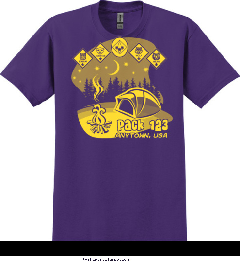 ANYTOWN, USA Pack 123 T-shirt Design 