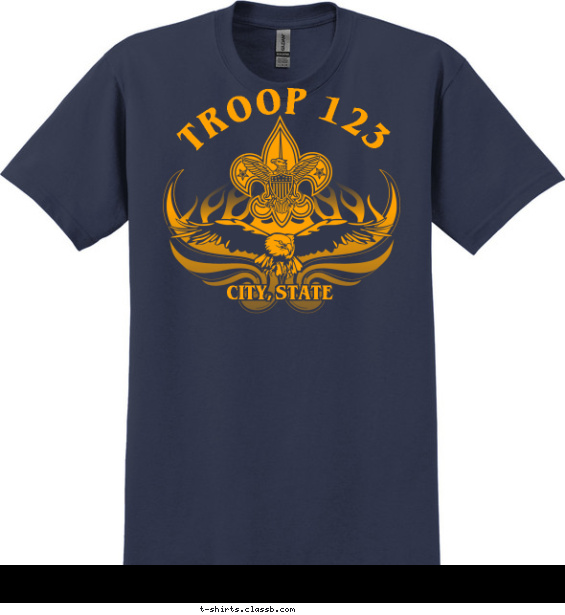 Troop Soaring Eagle T-shirt Design