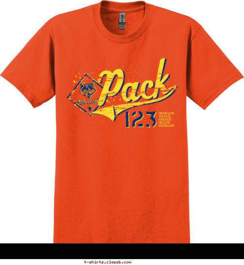 BOBCATS
TIGERS
WOLVES
BEARS
WEBELOS 123 T-shirt Design 