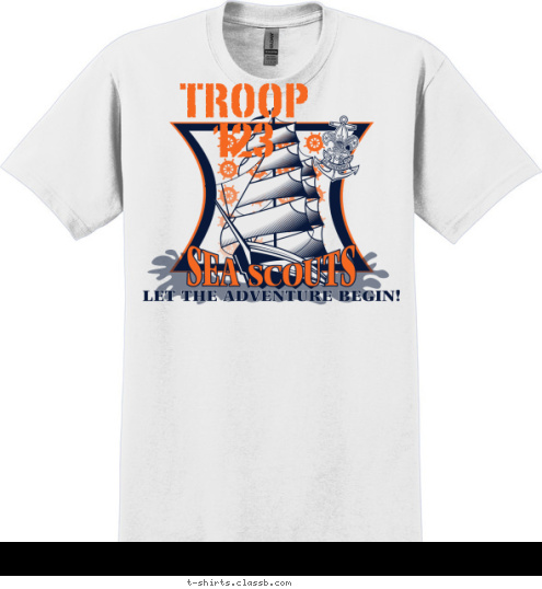 TROOP 123 T-shirt Design SP2879