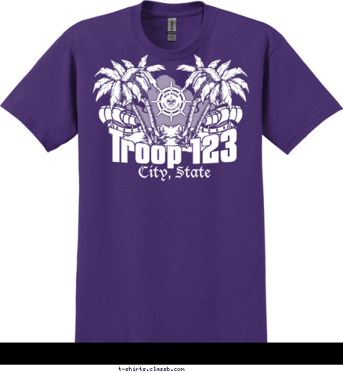 Anytown, USA Troop 123 T-shirt Design SP3754