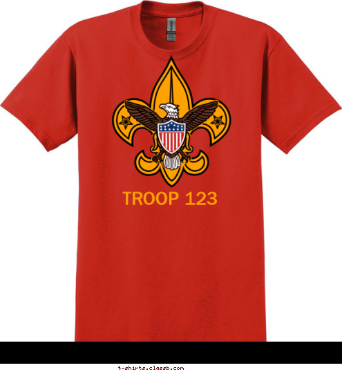 TROOP 123 T-shirt Design SP3775