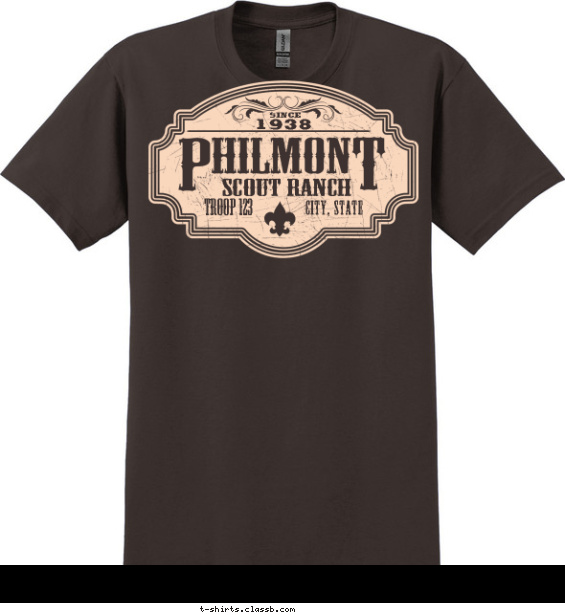 Philont Distressed Sign T-shirt Design