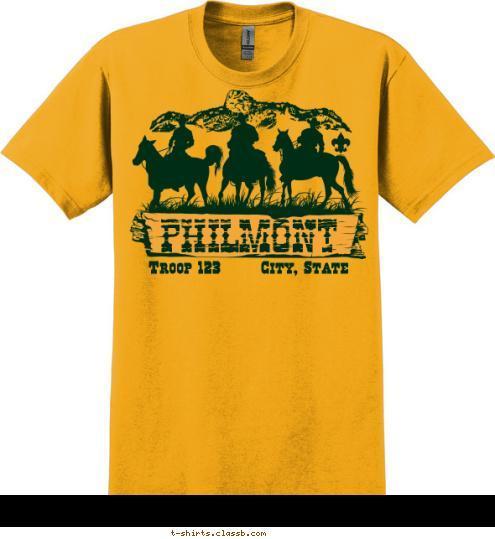 Troop 123       Anytown, USA PHILMONT T-shirt Design SP3821