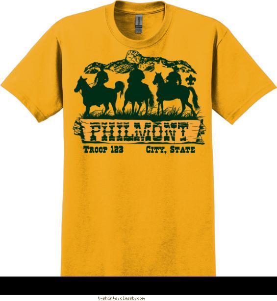 Philmont Riders T-shirt Design