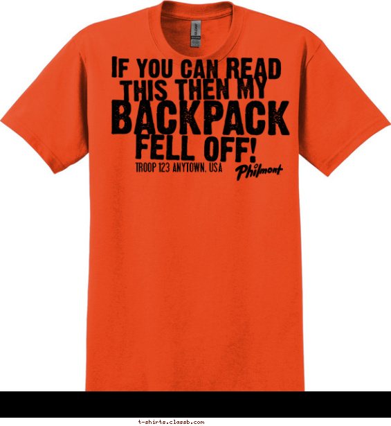 My Backpack Fell Off! T-shirt Design
