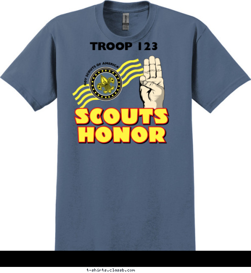 TROOP 123 T-shirt Design SP3776