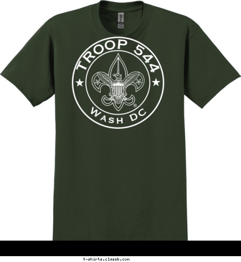 People's Church Wash DC TROOP 544 Wash DC T-shirt Design 