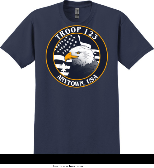 TROOP 123 ANYTOWN, USA T-shirt Design SP3800