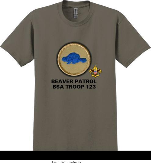 BSA TROOP 123 BEAVER PATROL T-shirt Design SP3199