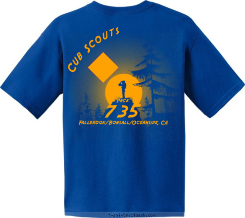 Fallbrook/Bonsall, CA Pack Fallbrook/Bonsall/Oceanside, CA Pack 735 735
 Cub Scouts T-shirt Design 