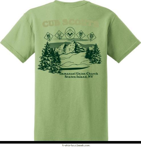 Immanuel Union Church
Staten Island, NY PACK 2 CUB SCOUTS T-shirt Design 