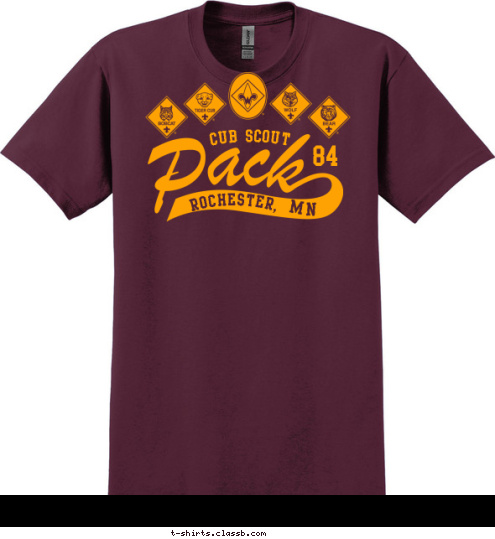 MN Rochester, 84 CUB SCOUT T-shirt Design 