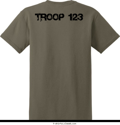 New Text THE JOURNEY IS THE DESTINATION TROOP 123 ANYTOWN, USA MAKE A PLAN STICK TO THE COURSE T-shirt Design 