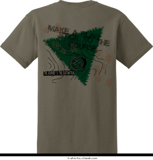 Venturing Venturing THE JOURNEY IS THE DESTINATION MAKE A PLAN Crew 350 STICK TO THE COURSE T-shirt Design Prarie Dust