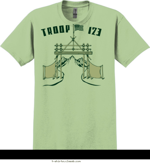 TROOP   123 BE PREPARED ANYTOWN
USA T-shirt Design 