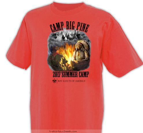 2017 SUMMER CAMP CAMP BIG PINE T-shirt Design SP3832