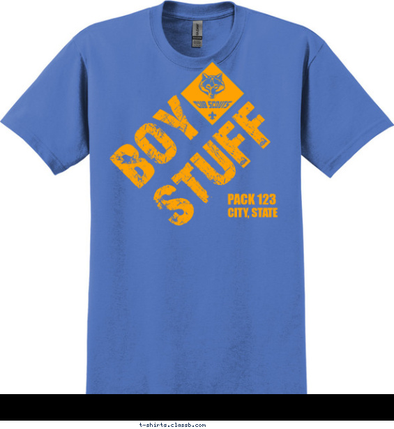 Pack Boy Stuff T-shirt Design