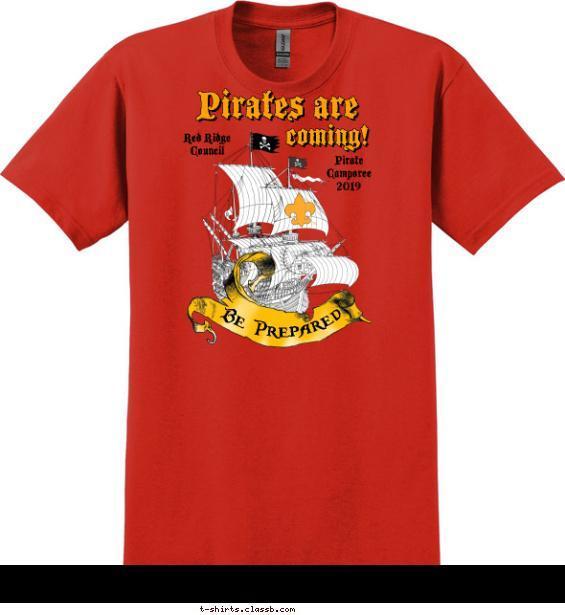 Pirates Are Coming Camporee T-shirt Design