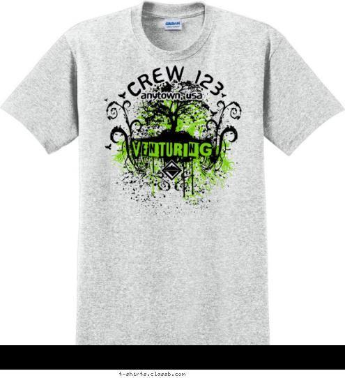 CREW 123 anytown, usa T-shirt Design SP3877