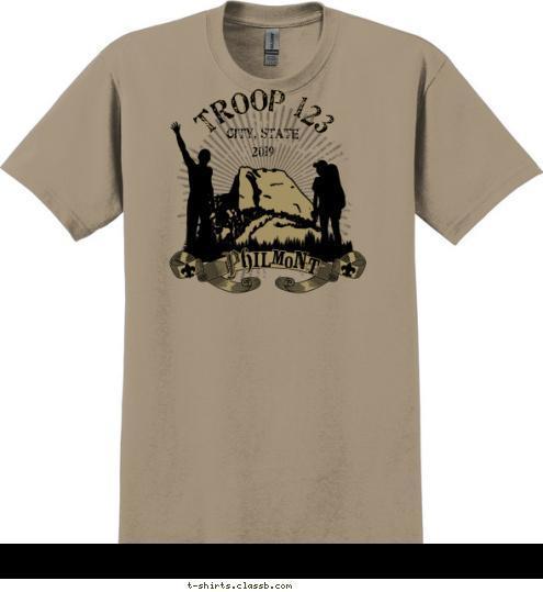 TROOP 123 ANYTOWN, USA T-shirt Design SP3879