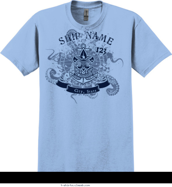 Sea Scout Octopus Arms T-shirt Design