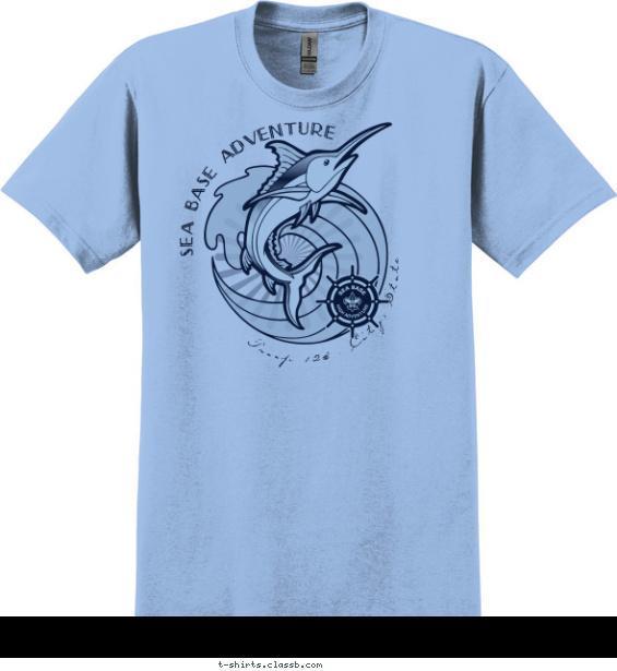Jumping Swordfish T-shirt Design