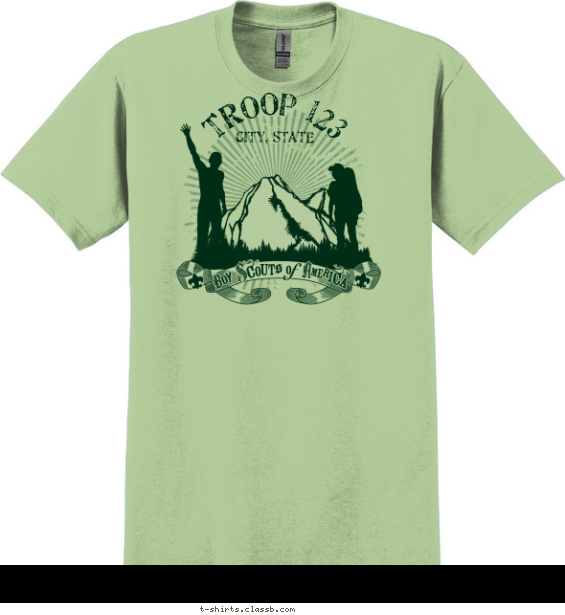 Hiking Troop T-shirt Design