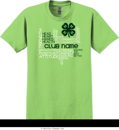 club name T-shirt Design 