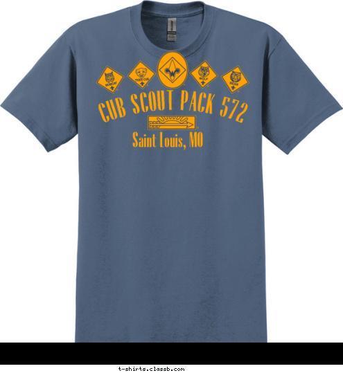 DO YOUR BEST! Do Your Best! Saint Louis, MO CUB SCOUT PACK 572 T-shirt Design 