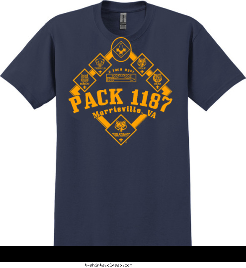 PACK 1187 Morrisville, VA DO YOUR BEST! T-shirt Design 