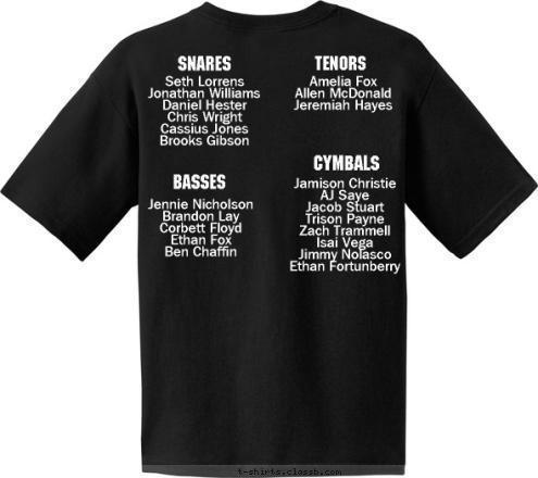 Cy Ranch Drumline Roster shirt – I Shine By Design