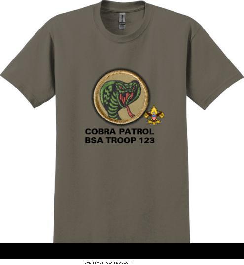 BSA TROOP 123 COBRA PATROL T-shirt Design SP3203