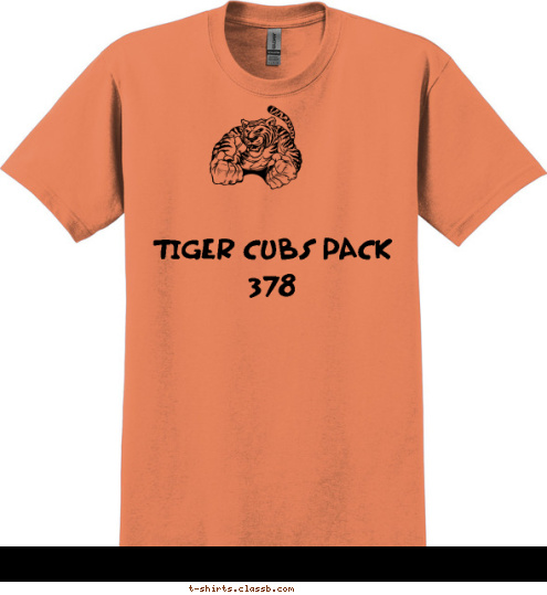 TIGER CUBS PACK 378 T-shirt Design 