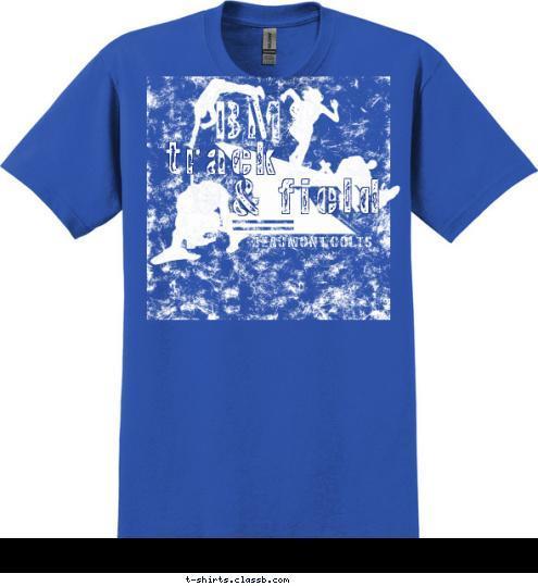 New Text TRADITION STARTS TODAY! BEAUMONT COLTS 2009 & field BMS track T-shirt Design 