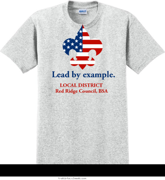 District Lead by Example T-shirt Design