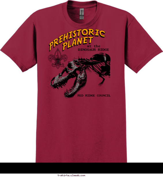 Prehistoric Planet Tyrannosaurus Rex T-shirt Design